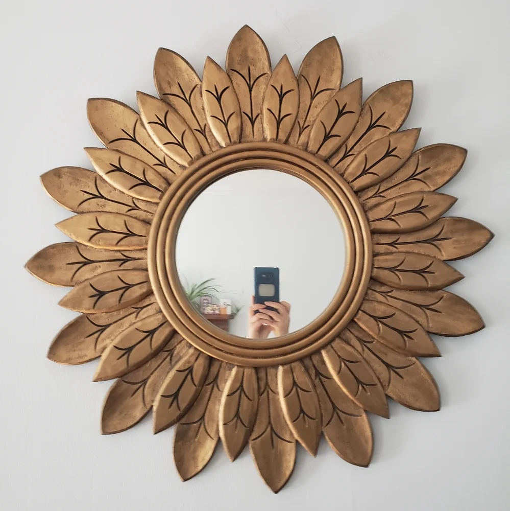 Vintage Sunflower Mirror